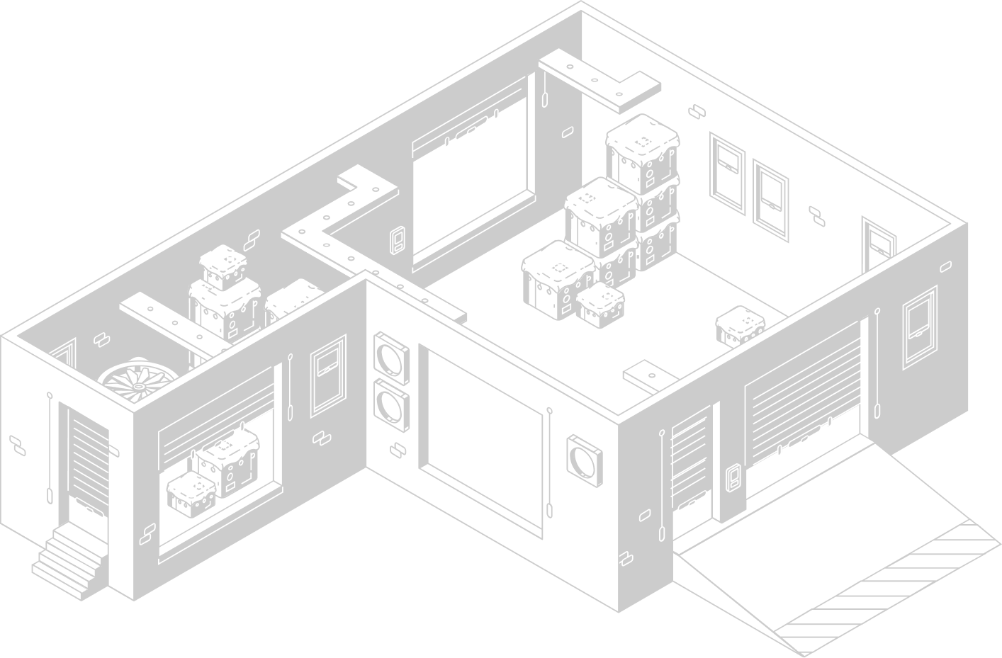 Warehouse background