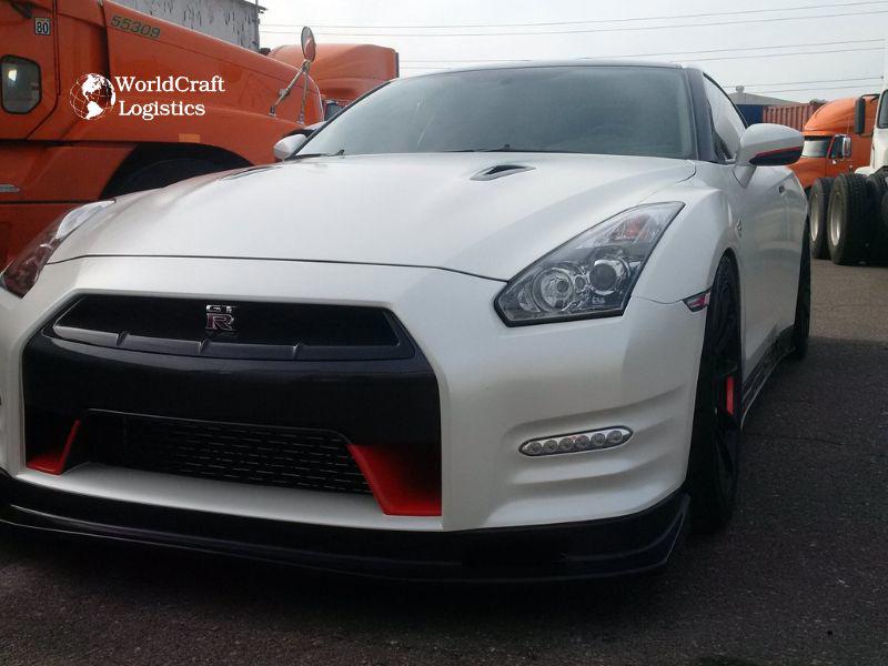 Preparing to ship supercar Nissan GT to customer in China