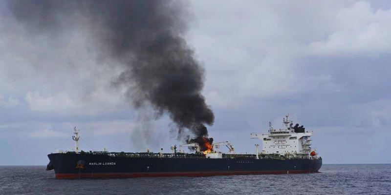 The persistent assaults on the Red Sea shipping lane by Yemeni Houthi pirates.jpg The persistent assaults on the Red Sea shipping lane by Yemeni Houthi pirates