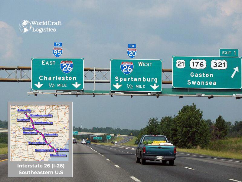 Interstate 26 (I-26).jpg Interstate 26 (I-26) – Southeastern U.S