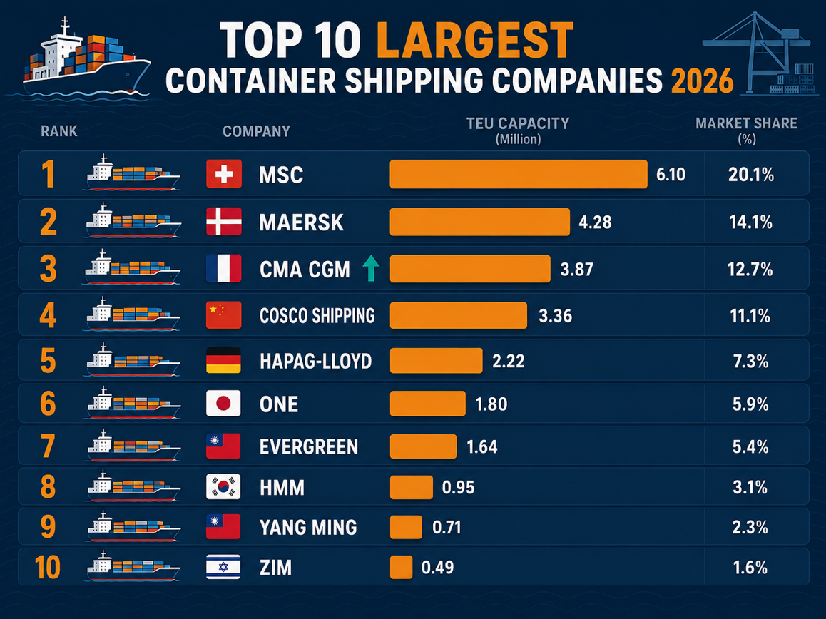 Largest Container Shipping Companies in the World in 2026 - infographic chart.png